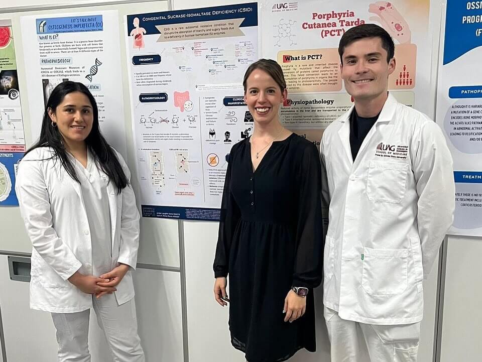 Students at the UAG School of Medicine raising awareness about rare diseases